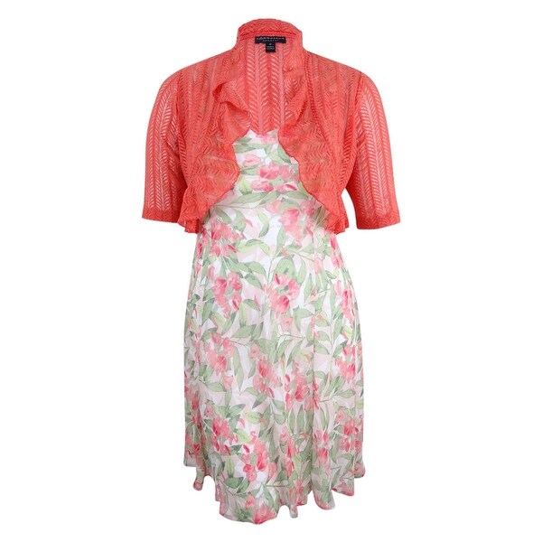 a line dress with shrug