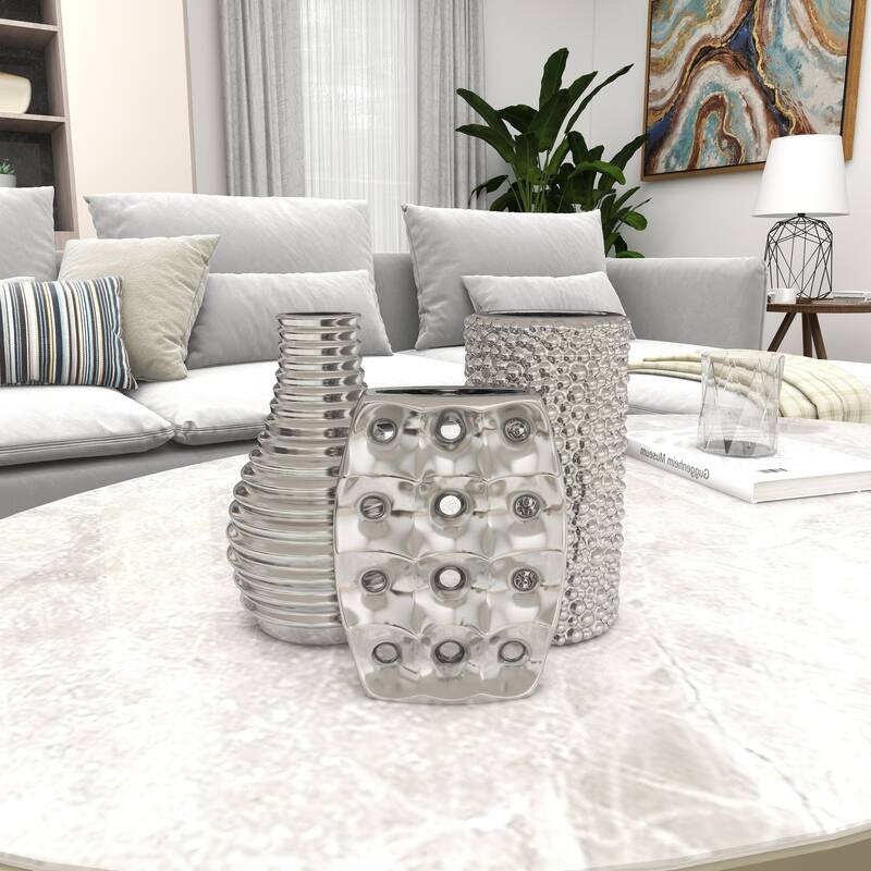 Stoneware Modern Vase (Set of 3)