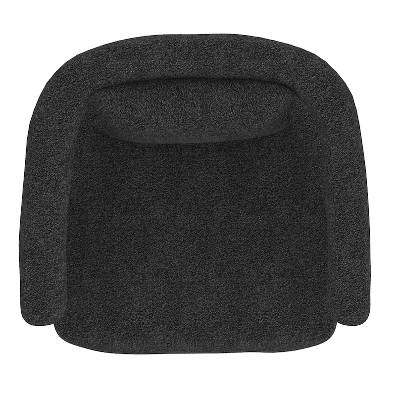 Contemporary Boucle Fabric Accent Chair