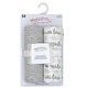 preview thumbnail 4 of 2, Baby 2 Pack Paisley Muslin Swaddle Blankets Silver