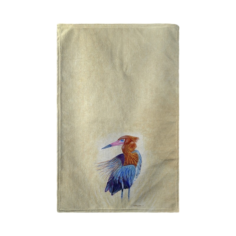 Reddish Egret Portrait Kitchen Towel - 16x25