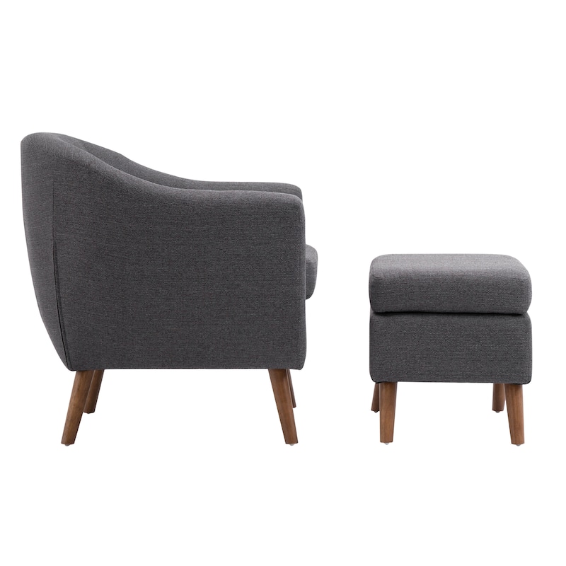 Carson Carrington Junsele Linen Upholstery Club Accent Chair