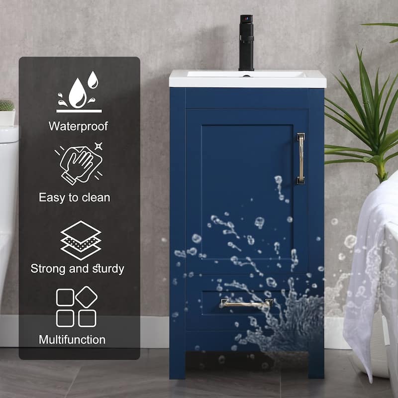 Bathroom Vanity Set W/Drop in Sink Faucet Cabinet Combo