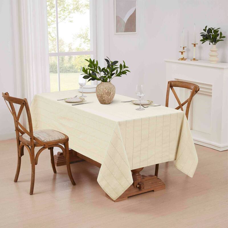 Izod Chadwick Ivory 60" x 102" Tablecloth