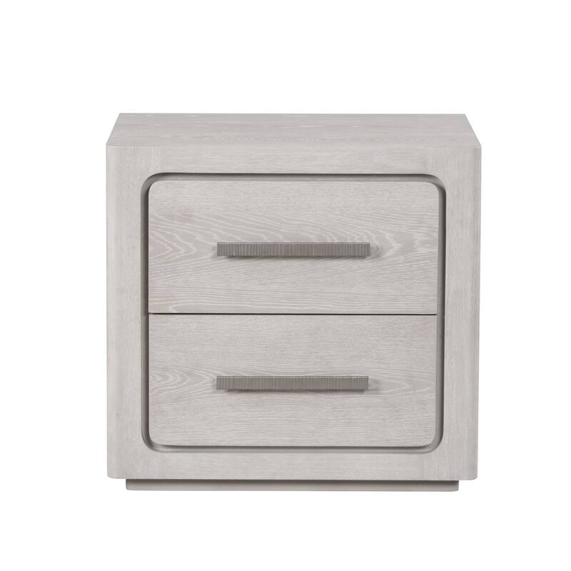 Furniture of America Sorelle Modern Solid Wood Nightstand with USB Ports