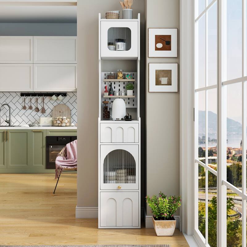 GDFStudio - William Modern 70.87" Storage Cabinet with Adjustable Shelves for Living Room or Entryway