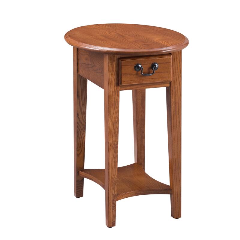 Hardwood Oval Side Table