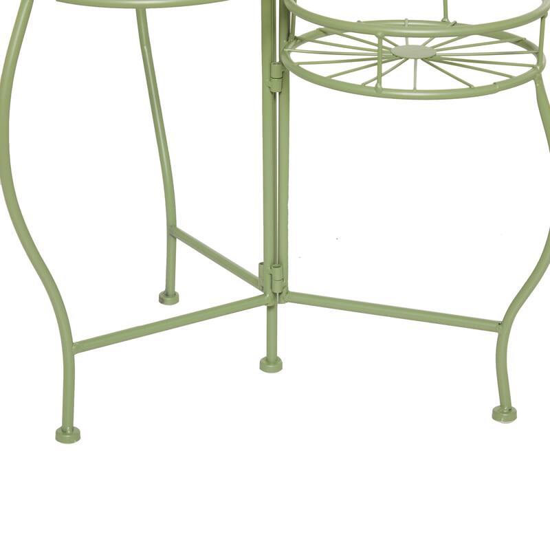 3 Round Shelves Metal Modern Plantstand 22 x 18 x 19 - 18 x 19 x 22