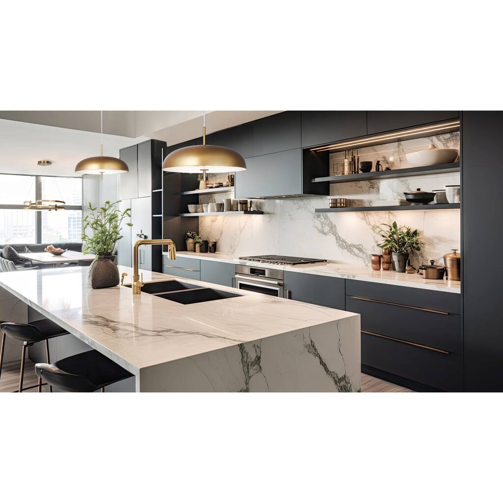 KELVIN 1 Light Pendant, Gold Finish