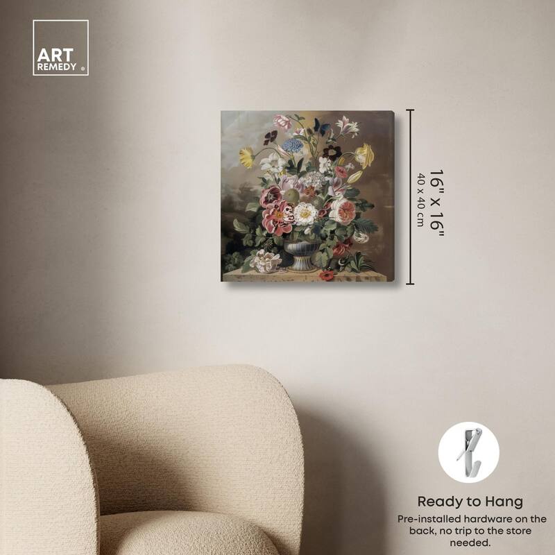 Classical Dream Vase Canvas by Art Remedy, Gallery Wrapped