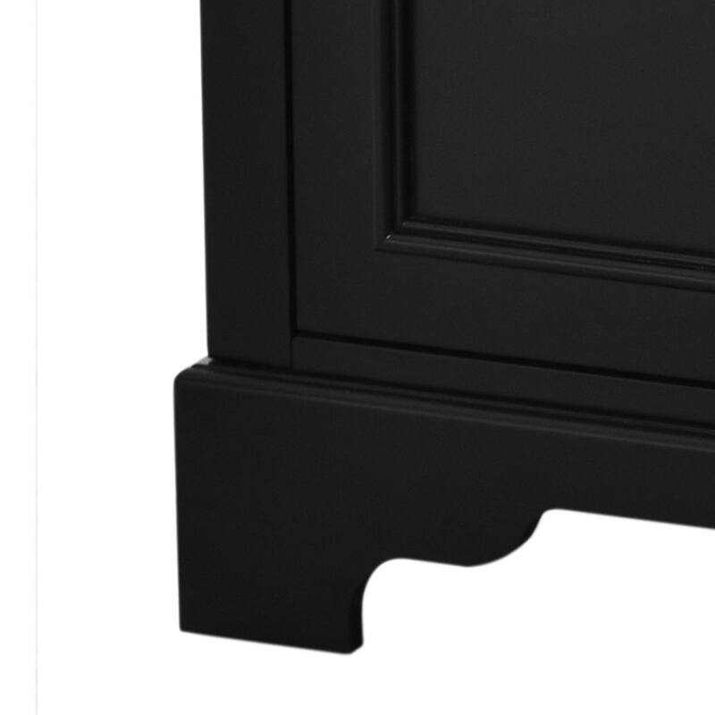 30'' Bathroom Vanity with Top Sink, Freestanding Vanity Set with Mirror Cabinet