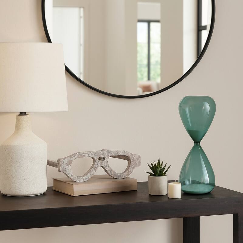 Stone Decorative Eyewear Design Sculpture Trendy Valencia Design - 9" x 8" x 3"
