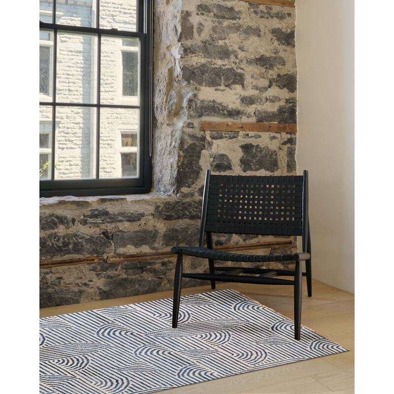 ECARPETGALLERY Hand-knotted Peshawar Ziegler Light Blue Wool Rug - 5'0 x 6'11