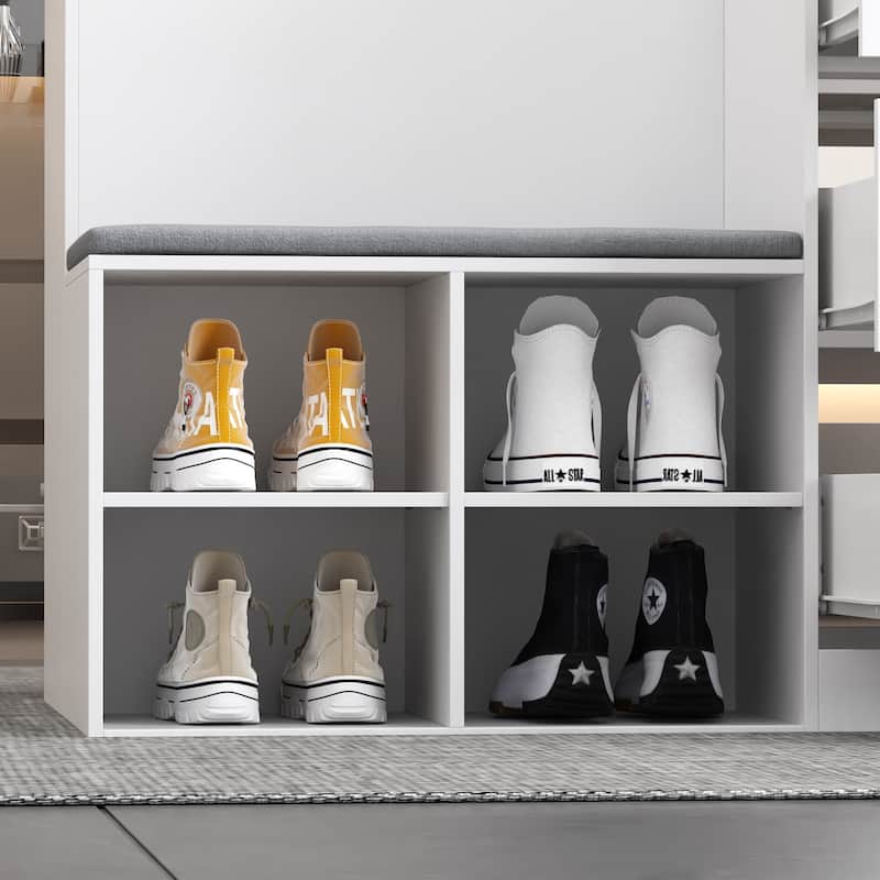Cosmetic Organizer Storage Cabinet Glass Top for Makeup,Jewelry,Shoes