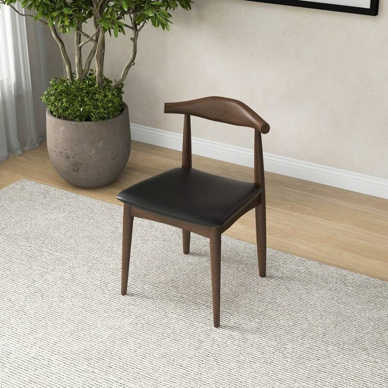 Spruce & Spring Modern Upholstered Dining Chairs Set with Solid Wood Frame Kitchen Side Chairs
