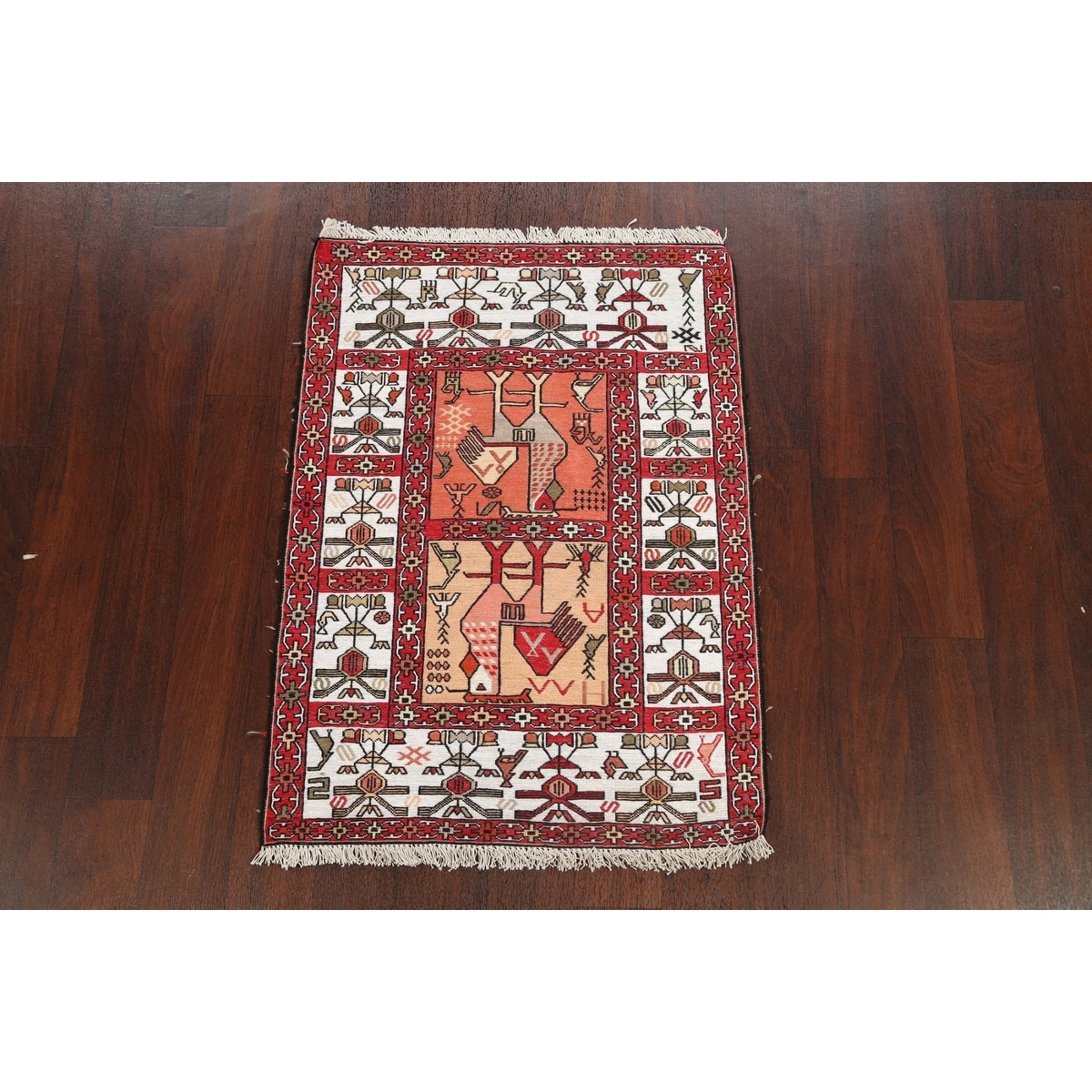 Silk Vegetable Dye Sumak Persian Area Rug Flat-weave Kitchen Carpet - 2'4  x 3'7 - Bed Bath & Beyond - 33206050