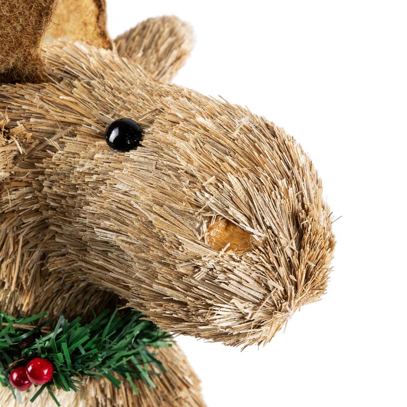 Woodland Standing Moose Christmas Figure - 14"