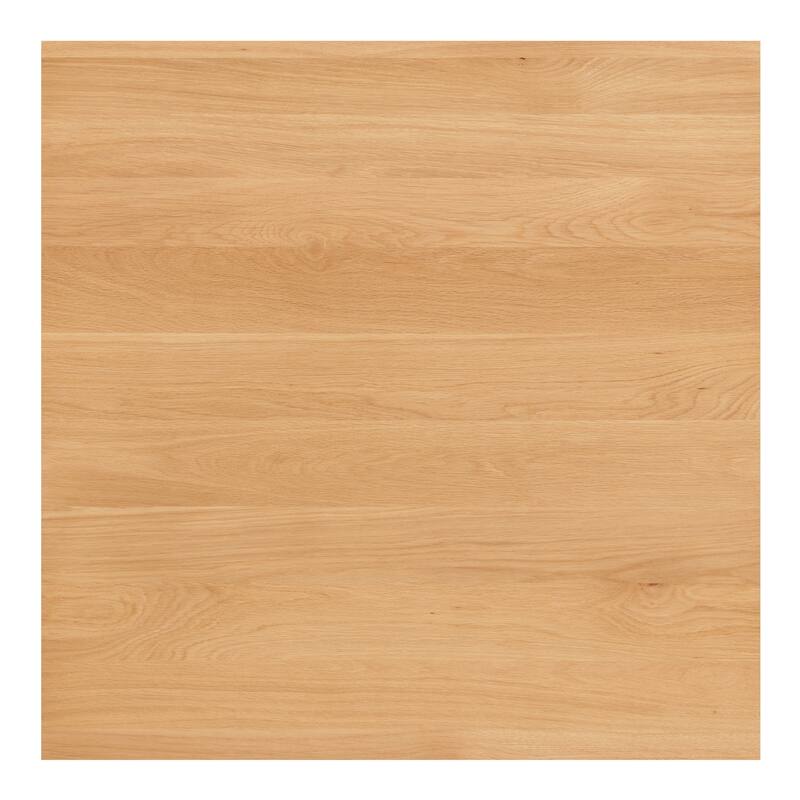 NADAAL STUDIOS Calyx Bar Table, Double Square Solid Walnut Top with Curved Edge, Square Base, Natural Walnut