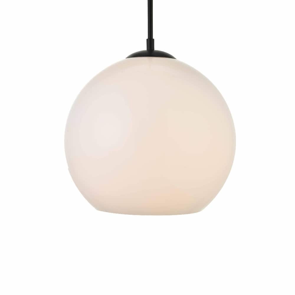 Elegant Lighting Baxter Single Light 12" Wide Pendant with Frosted