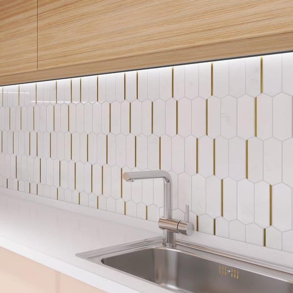 2.5 x 12 Stainless Steel Subway Tile - Stainless Steel Tile