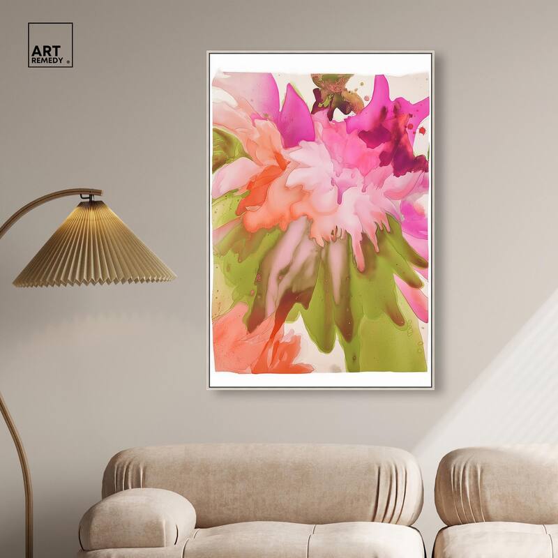 Vibrant Fluidity Floral IV Canvas by Art Remedy
