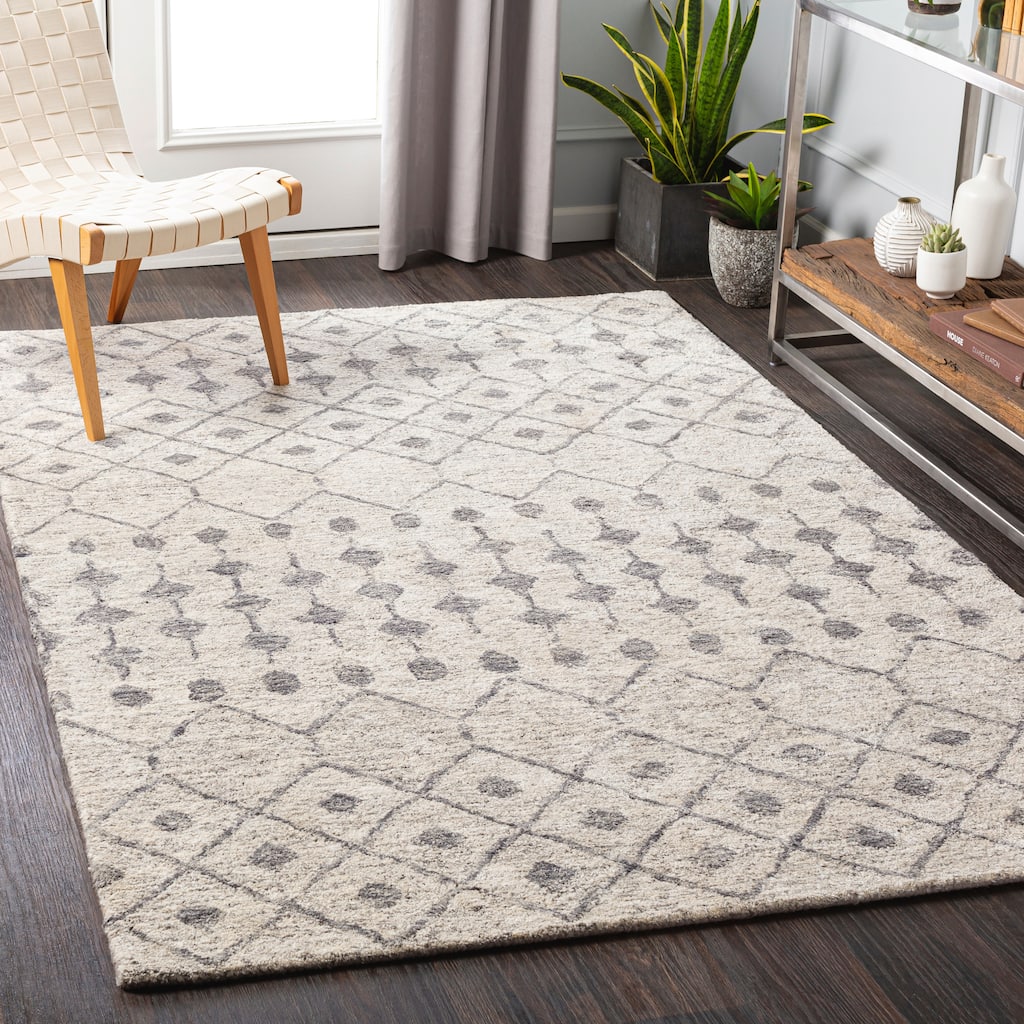 Dathan Handmade Bohemian Geometric Area Rug