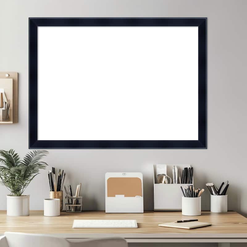 Amanti Art Madison Black Framed Dry Erase Magnetic Board