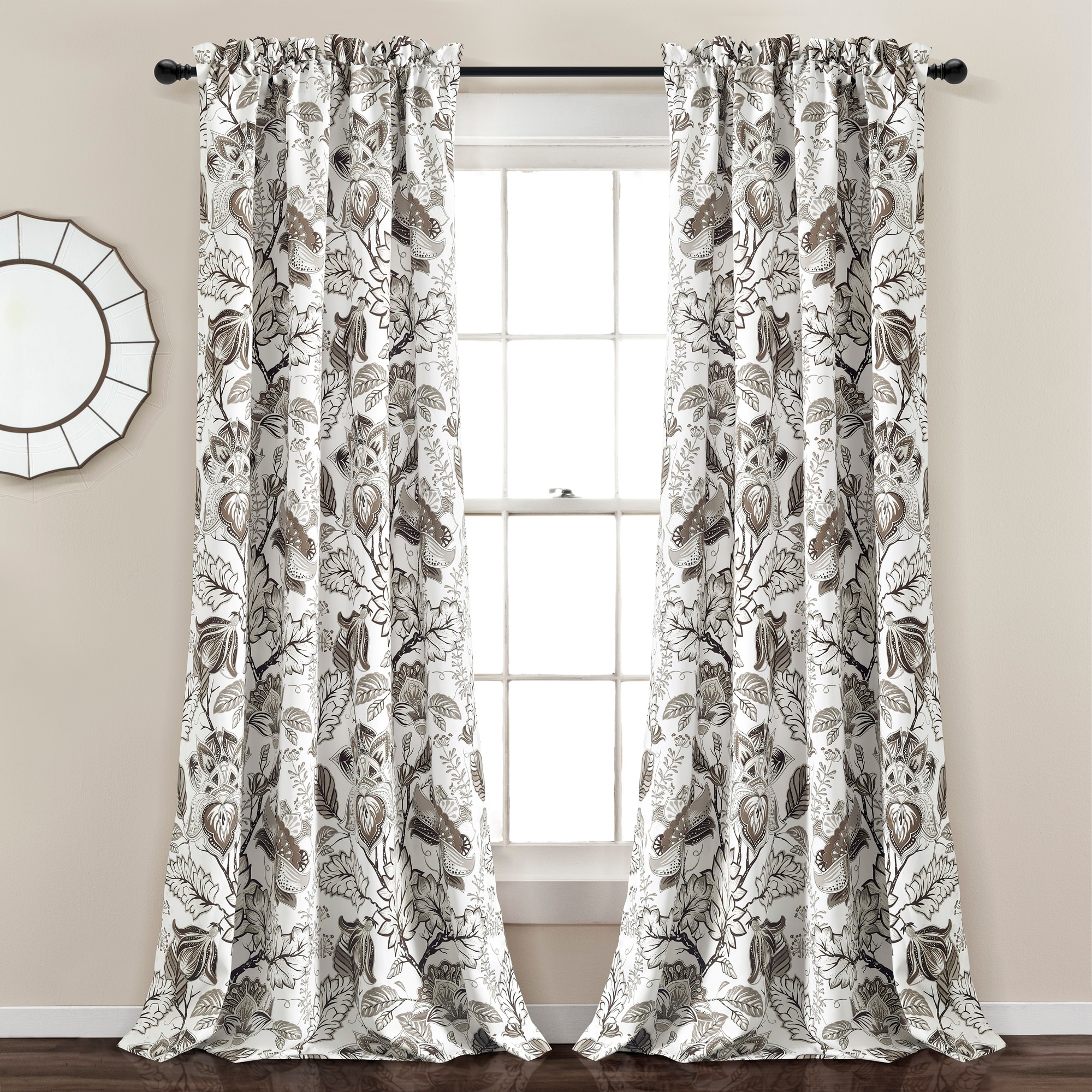 Curtain Panel - Dolores - White - Linen/Cotton Blend (size options)