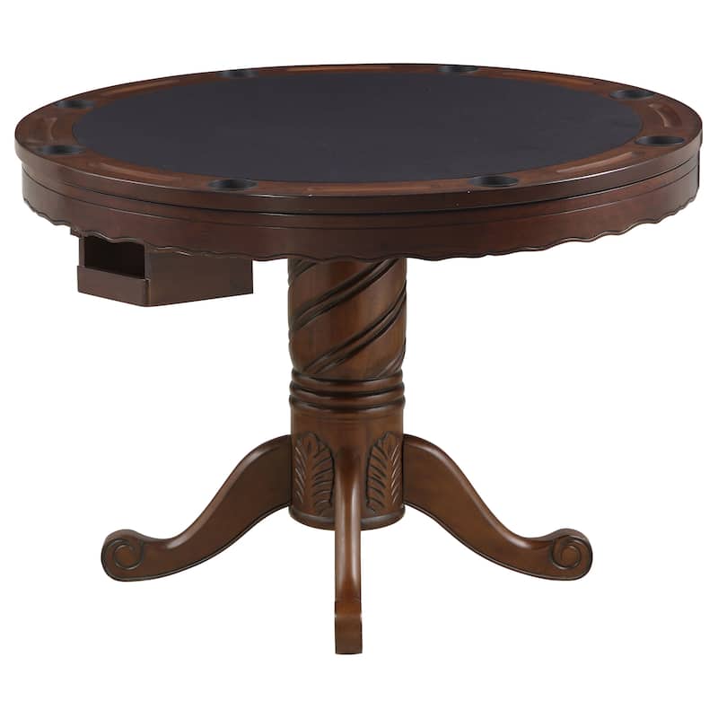 Turk Tobacco 3-in-1 Round Pedestal Game Table