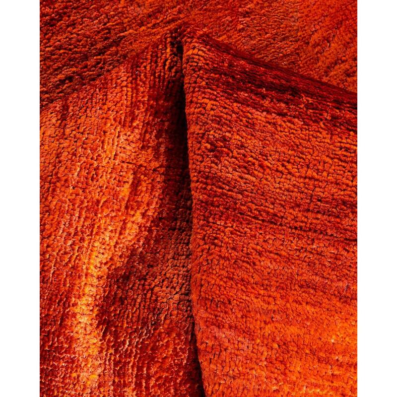 Vibrance, One-of-a-Kind Hand-Knotted Area Rug - Orange, 4' 0" x 6' 1" - 4' 0" x 6' 1"
