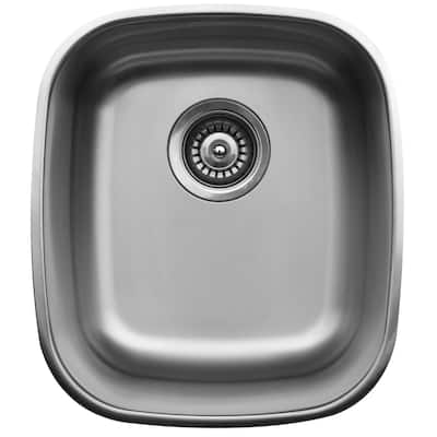 Karran 15" Undermount Stainless Steel Bar/Prep Sink