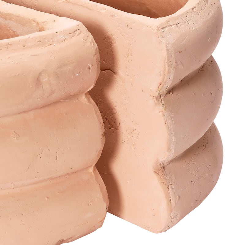 Terracotta Vase Bookends - 10.8"L x 8.5"W x 6.0"H