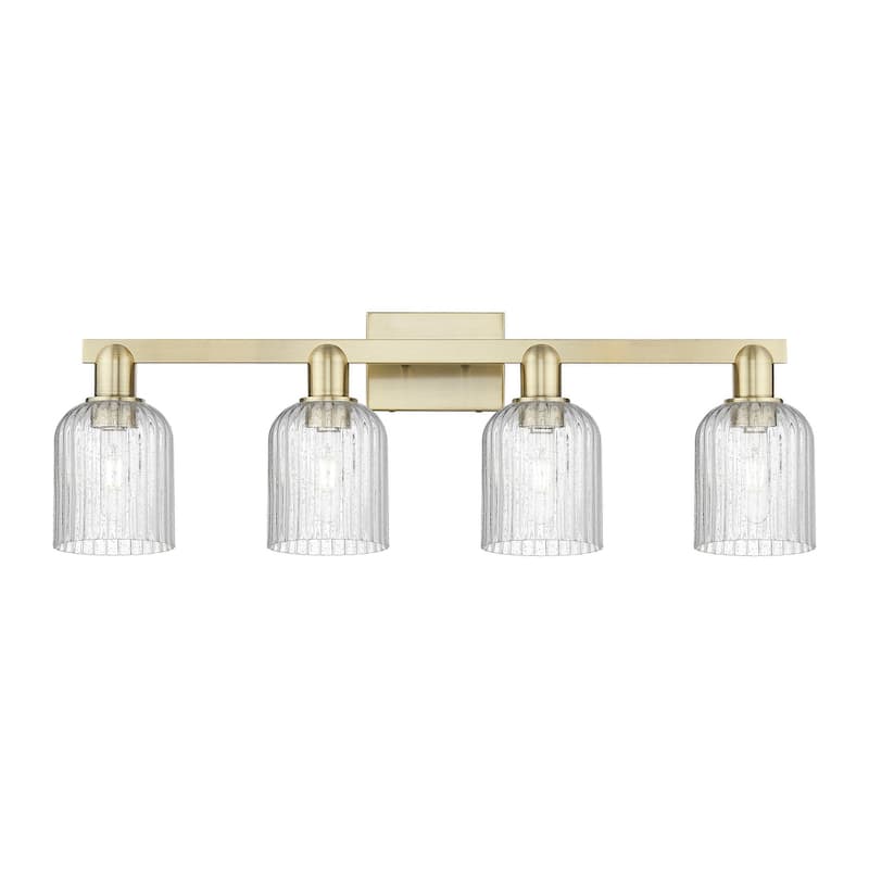Innovations Lighting 716-4W-11-32 Bridal Veil Vanity Bridal Veil 4 - Antique Brass / Seedy