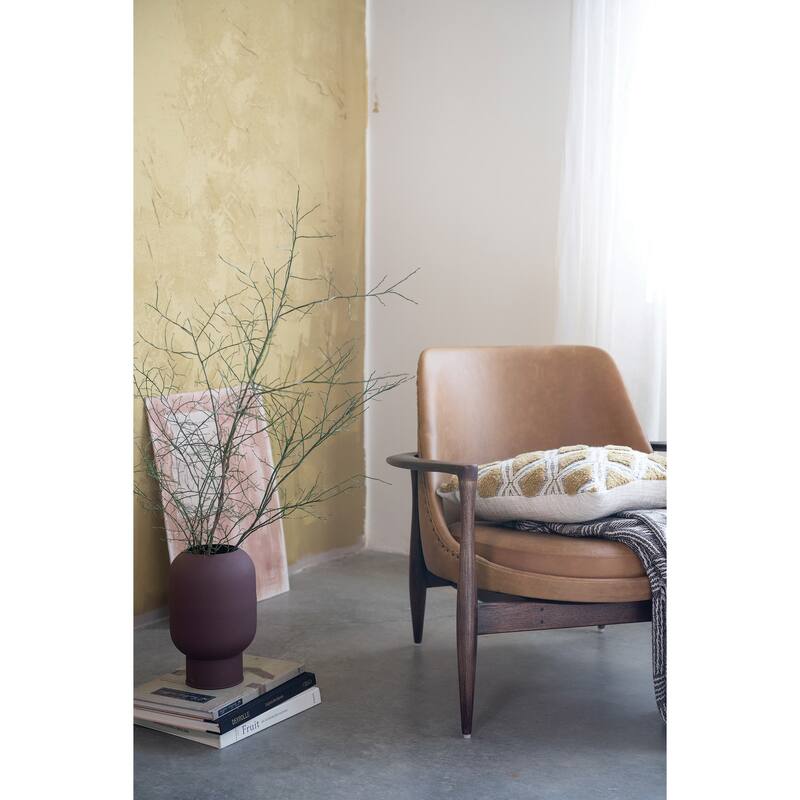 Textured Decorative Metal Flower Vase