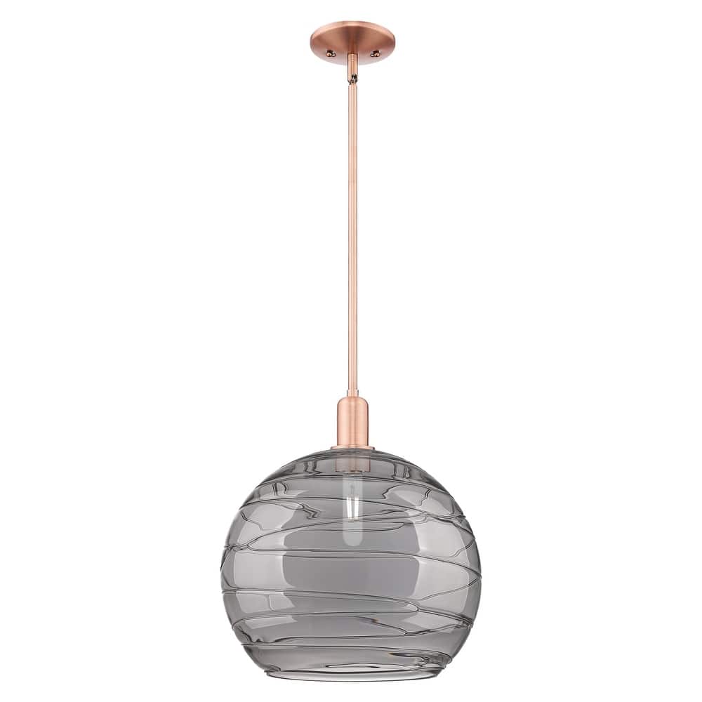 Innovations Lighting Endless Possibilities Arcadia - Athens Deco Swirl - 1 Light 14" Stem Hung Mini Pendant