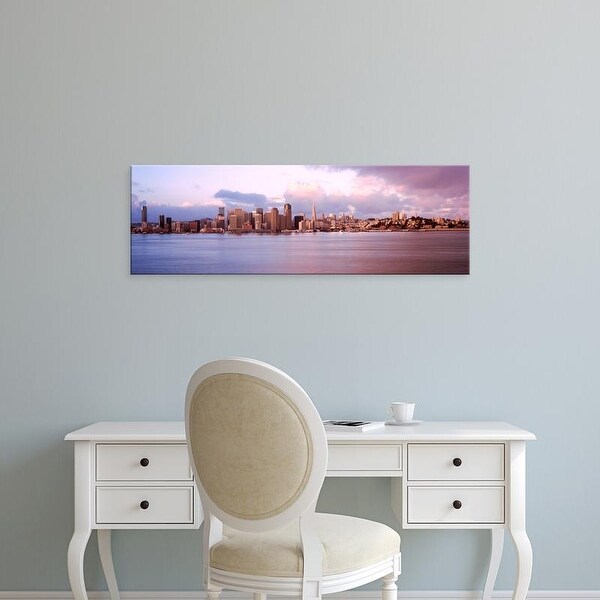 Easy Art Prints Panoramic Image 'San Francisco city skyline, Treasure Island, San Francisco Bay, California' Canvas Art