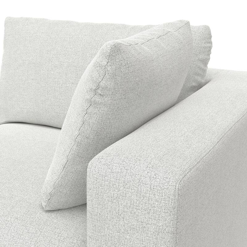 WyndenHall Marlee Right-Arm Sofa Module in Velvety Chenille Performance Fabric