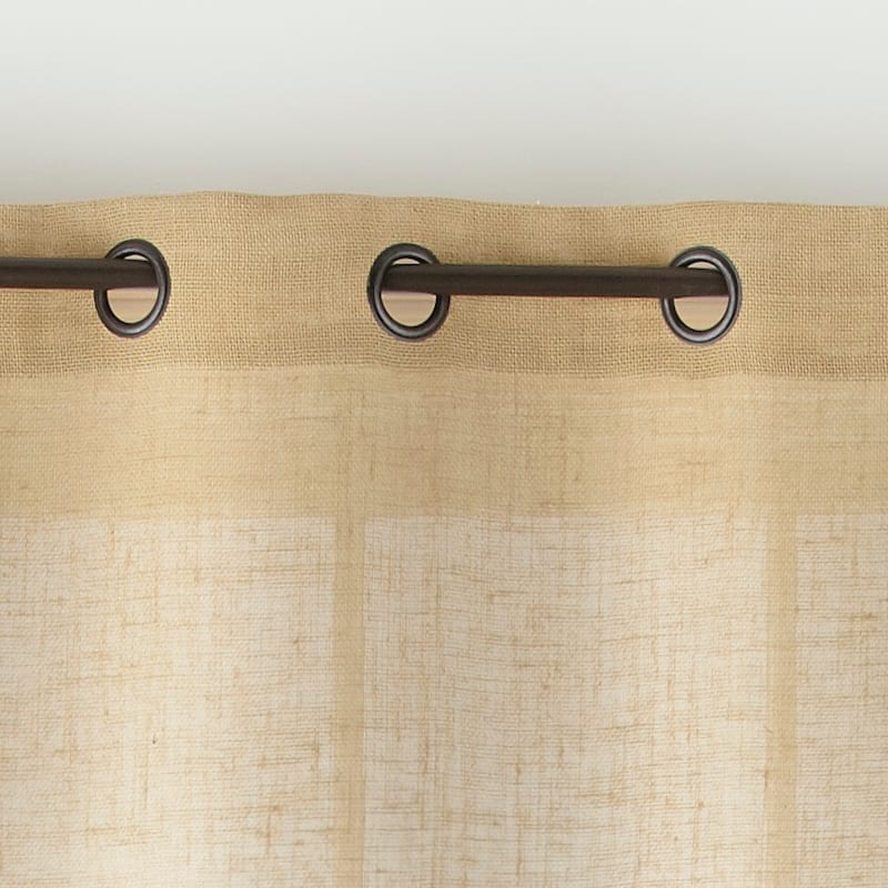 Embry Grommet Top Burlap Curtain Valance - 54" x 18"