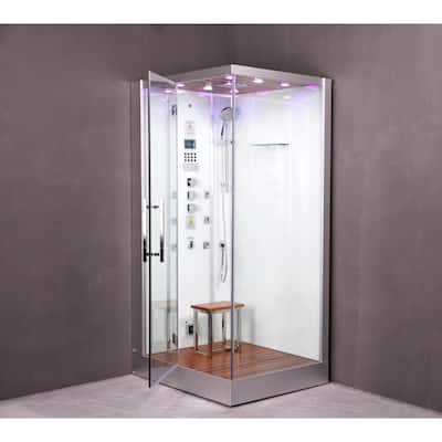 Platinum DZ959F8-L Steam Shower-Left-White