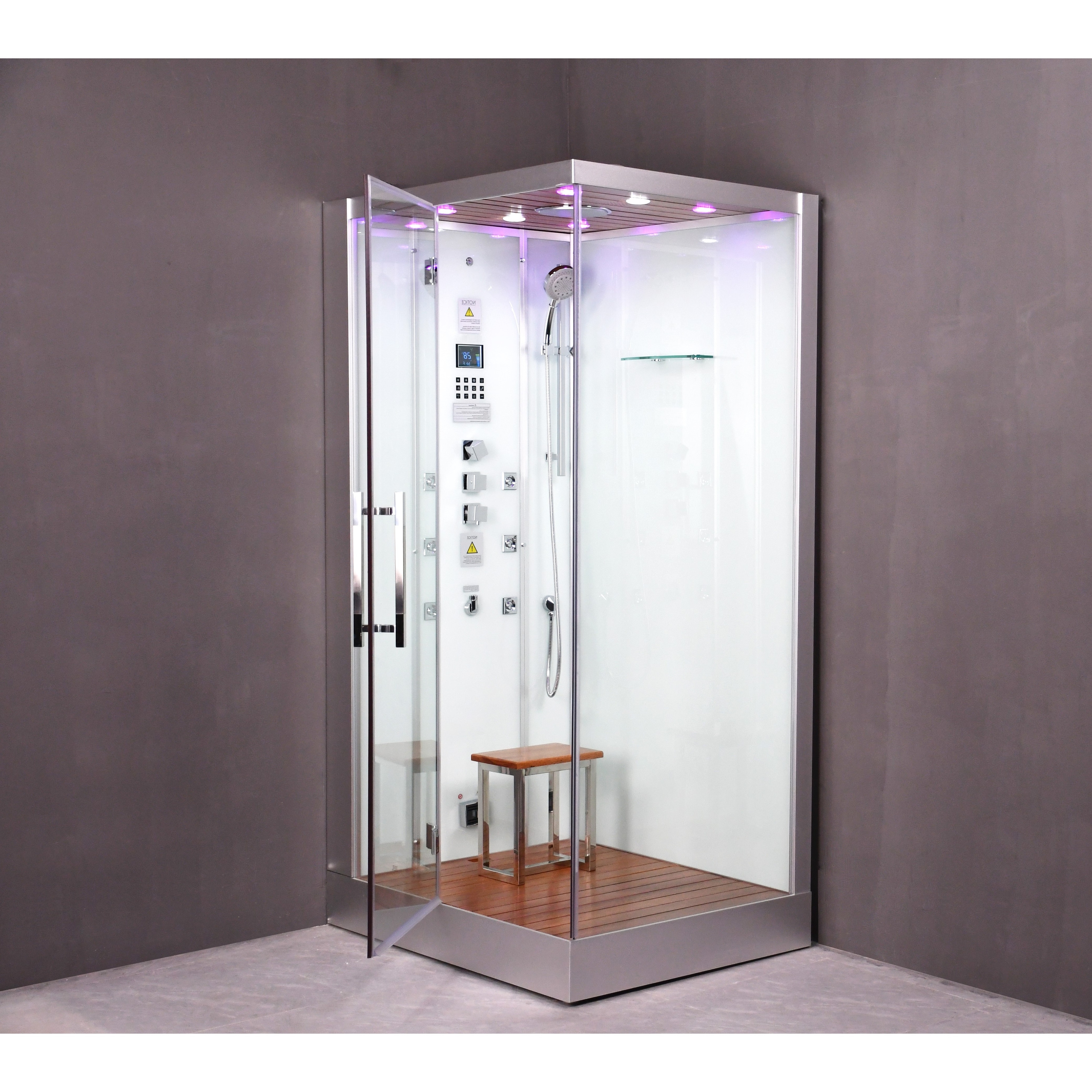 Platinum DZ959F8-L Steam Shower-Left-White