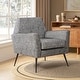 preview thumbnail 17 of 22, Silas Modern Armchair with Metal Legs by HULALA HOME TRIANGLES