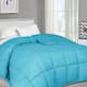 Superior Oversized All Season Down Alternative Reversible Comforter - Full/Queen - Winter Blue