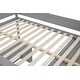 preview thumbnail 15 of 13, Gray Full Pine Wood Loft Bed w/ Wardrobes, 2-Drawer Desk w/ Cabinet
