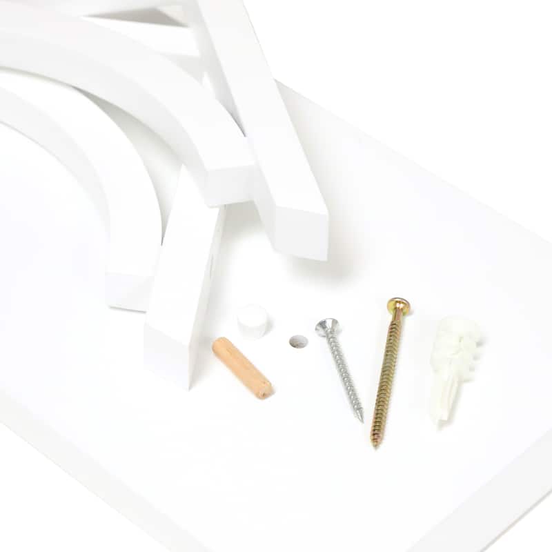 InPlace White Cottage Bracket Shelf