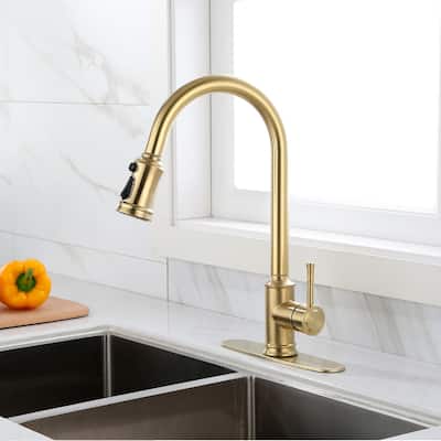 Touch Kitchen Faucets with Pull Down Sprayer Single Handle Sink Faucet