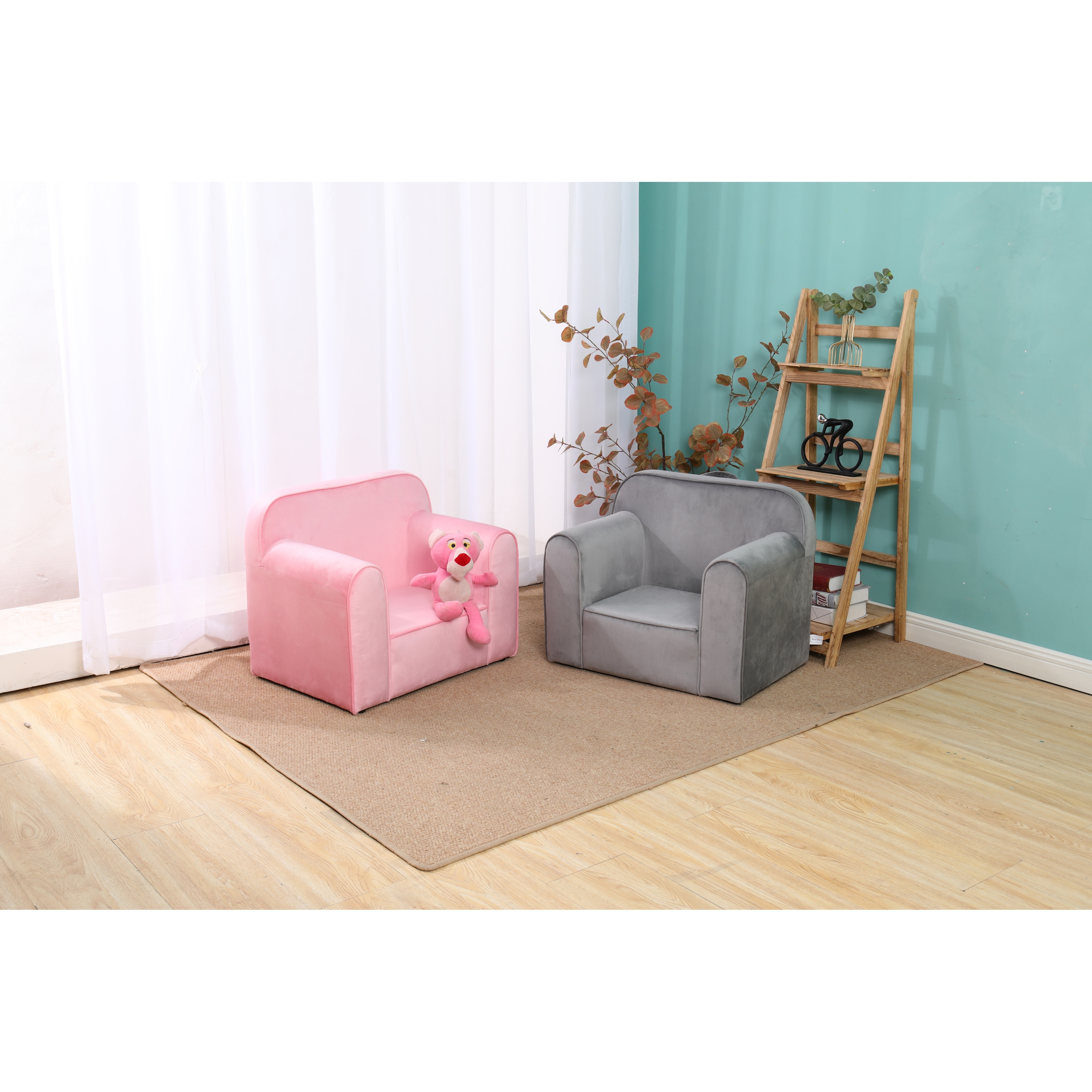 Kids Velvet Sofa with Ottoman Bed Bath Beyond 36764703