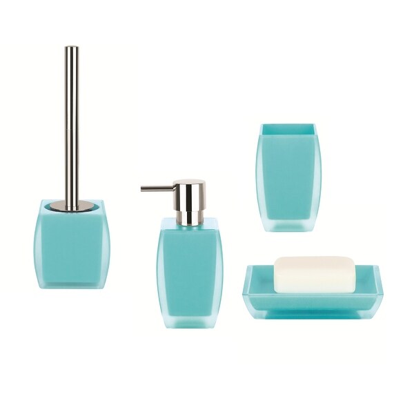 teal toilet brush