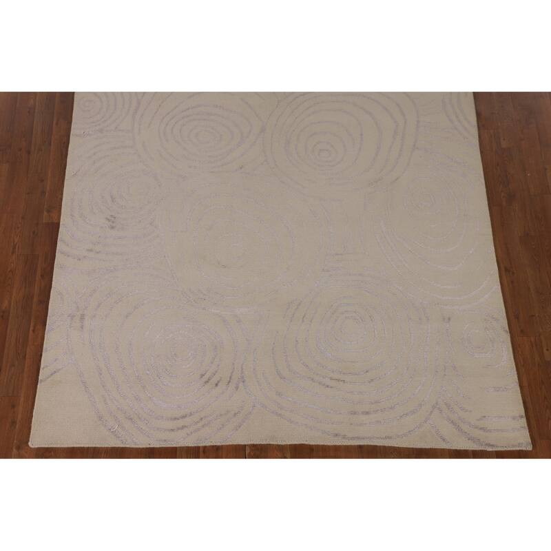 Gabbeh Oriental Area Rug Hand-Knotted Wool Carpet - 5'11" x 8'7"