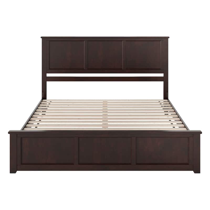 Charlotte Solid Wood Low Profile Platform Bed with Matching Footboard