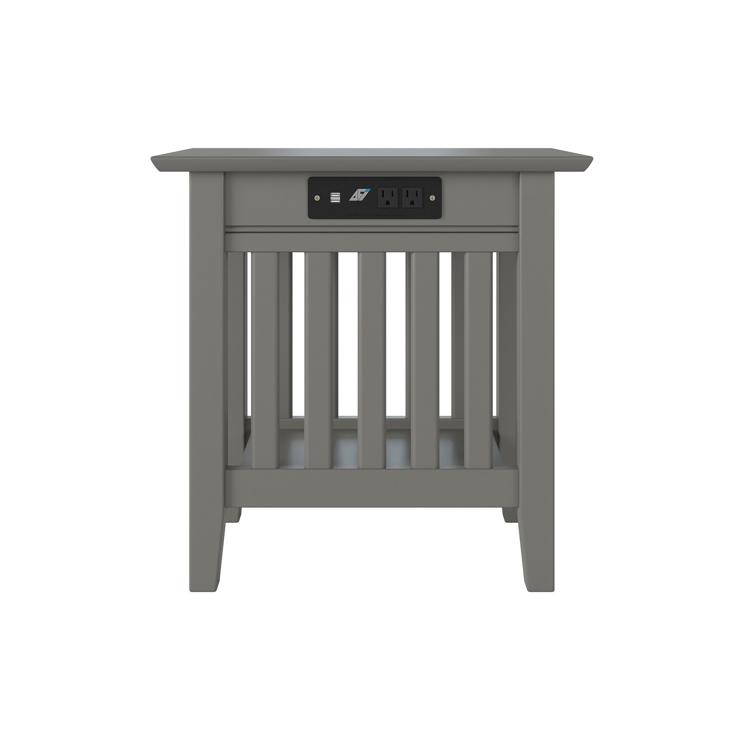 AFI Mission Chair Side Table with Charging Station On Sale Bed Bath Beyond 12434754